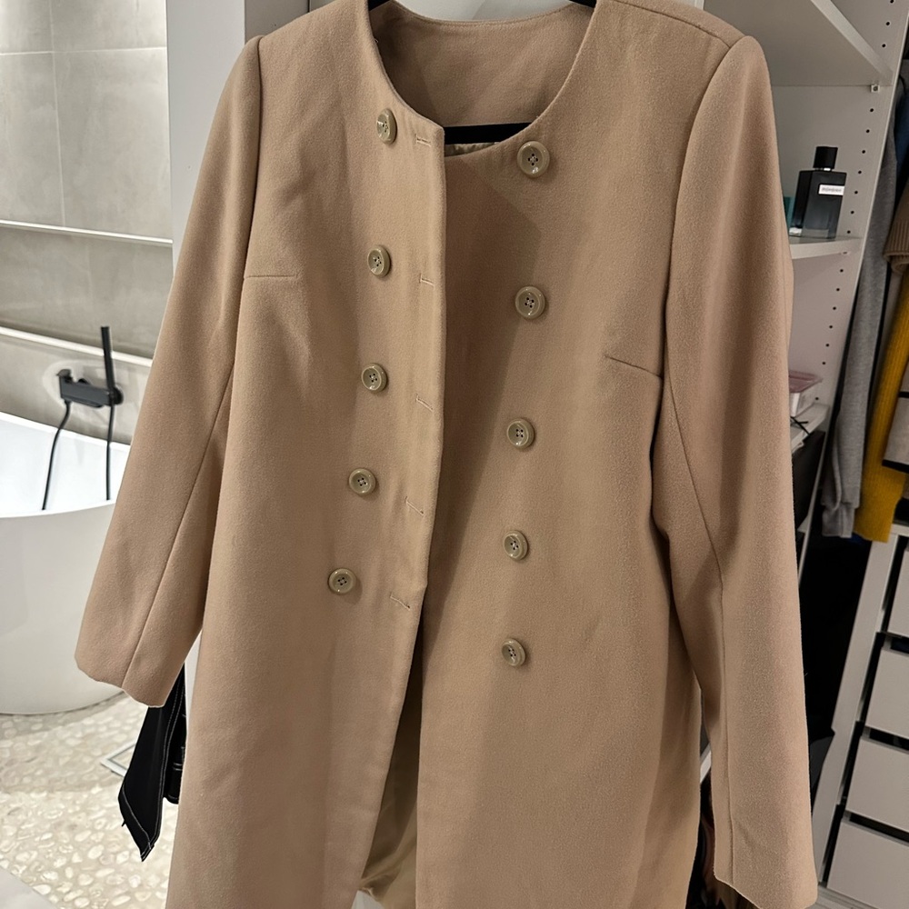 Handmade trench coat 100% wool